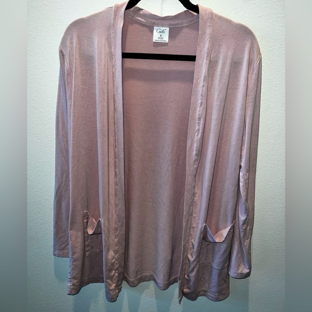 Women's Light Baby Pink Cardigan Sweater